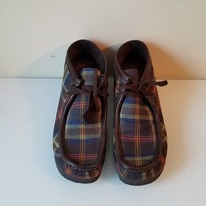 plaid wallabees